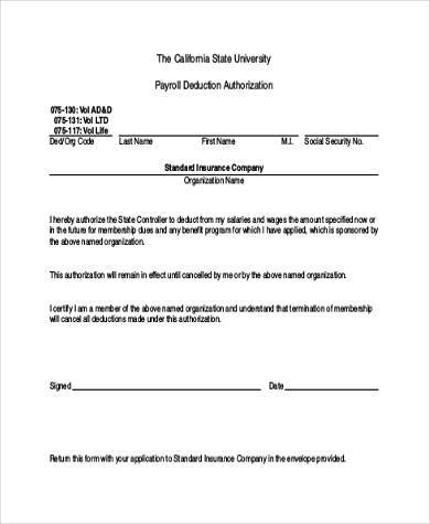 8+ Authorization Form Samples   Free sample, Example Format Download