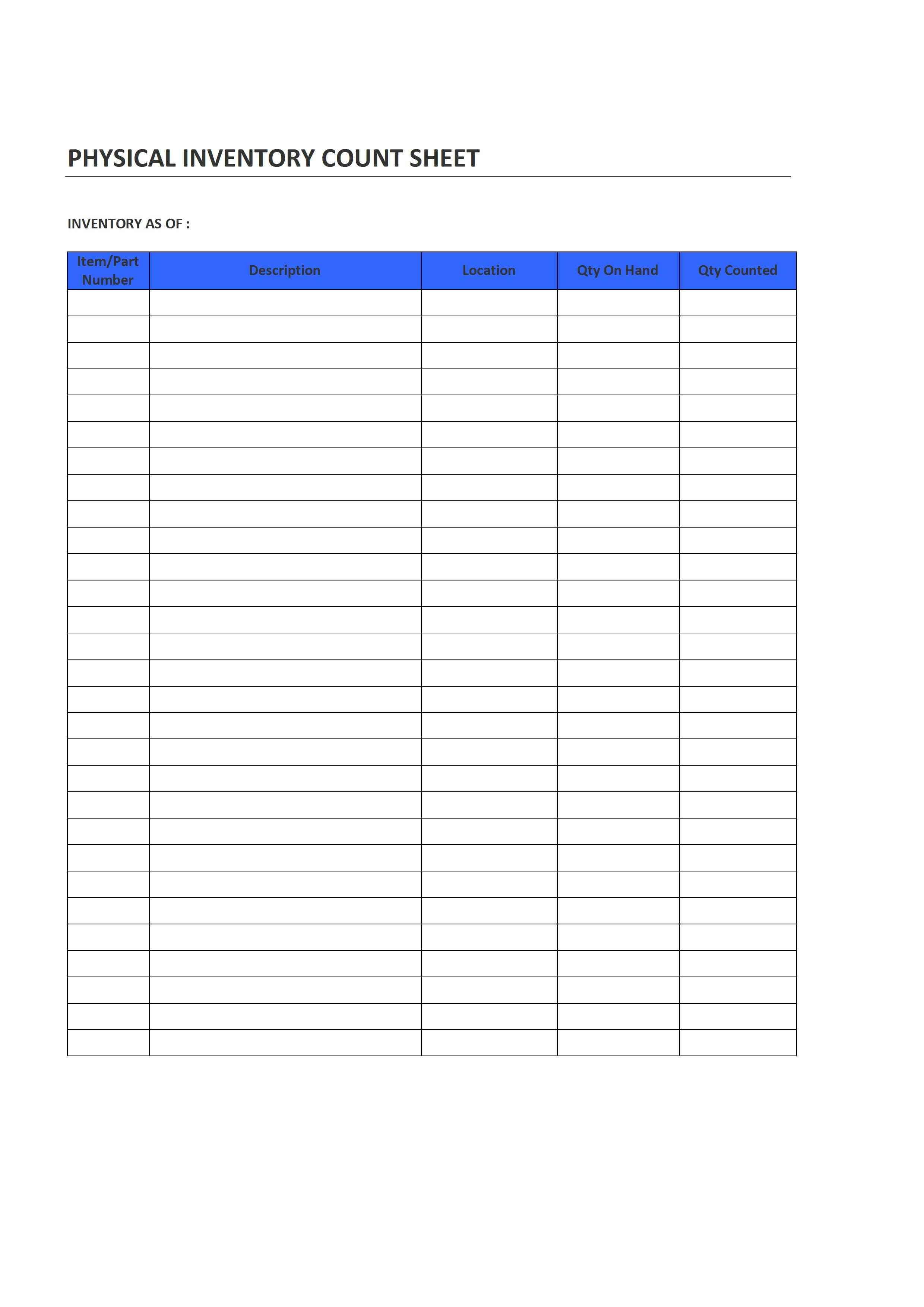 Blank Inventory Sheets | charlotte clergy coalition