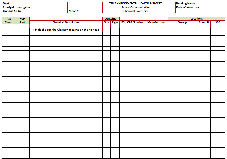 15+ Chemical Inventory Templates – Free Sample, Example, Format 