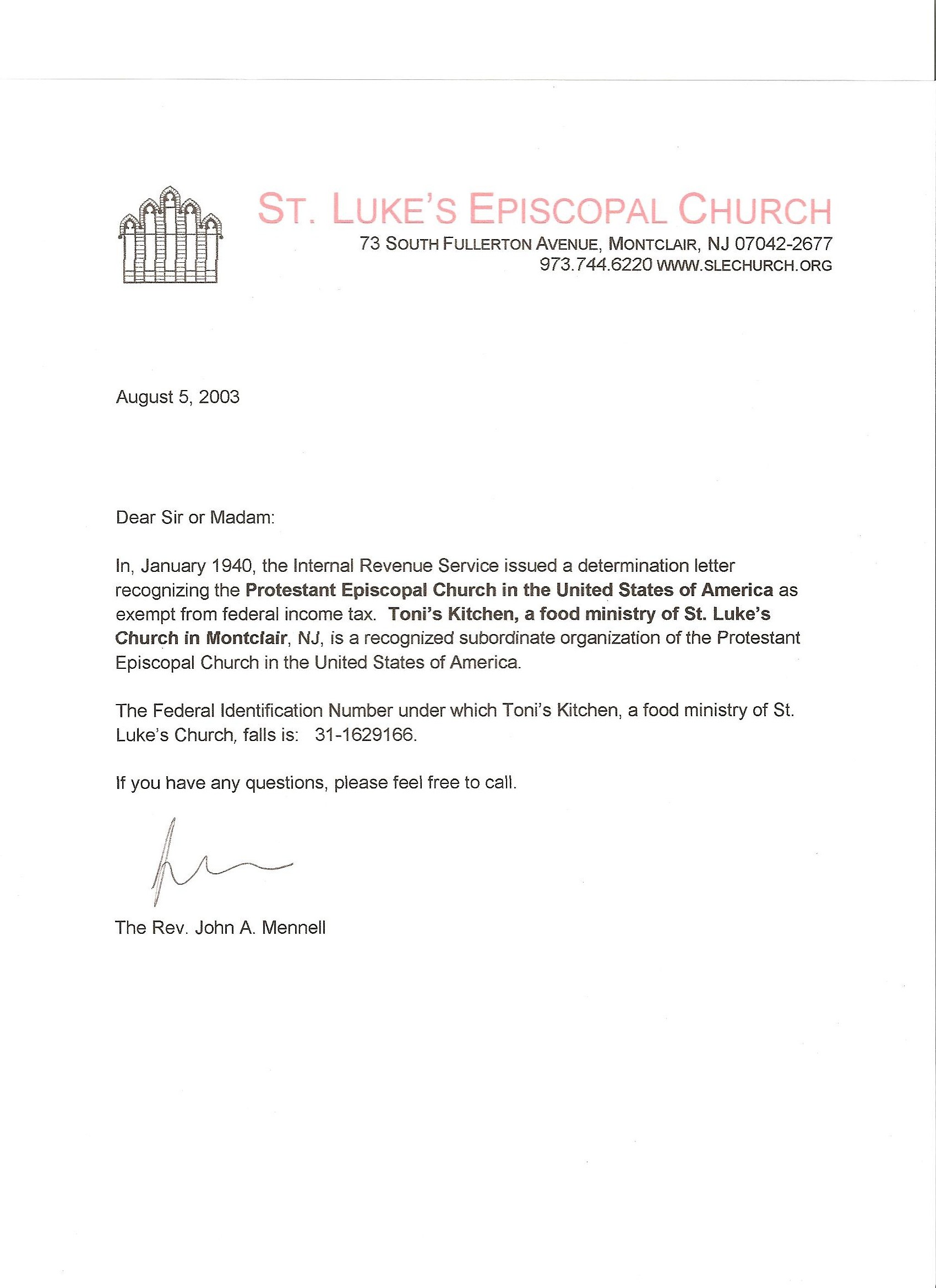 Church Donation Letter For Tax Purposes Charlotte Clergy Coalition