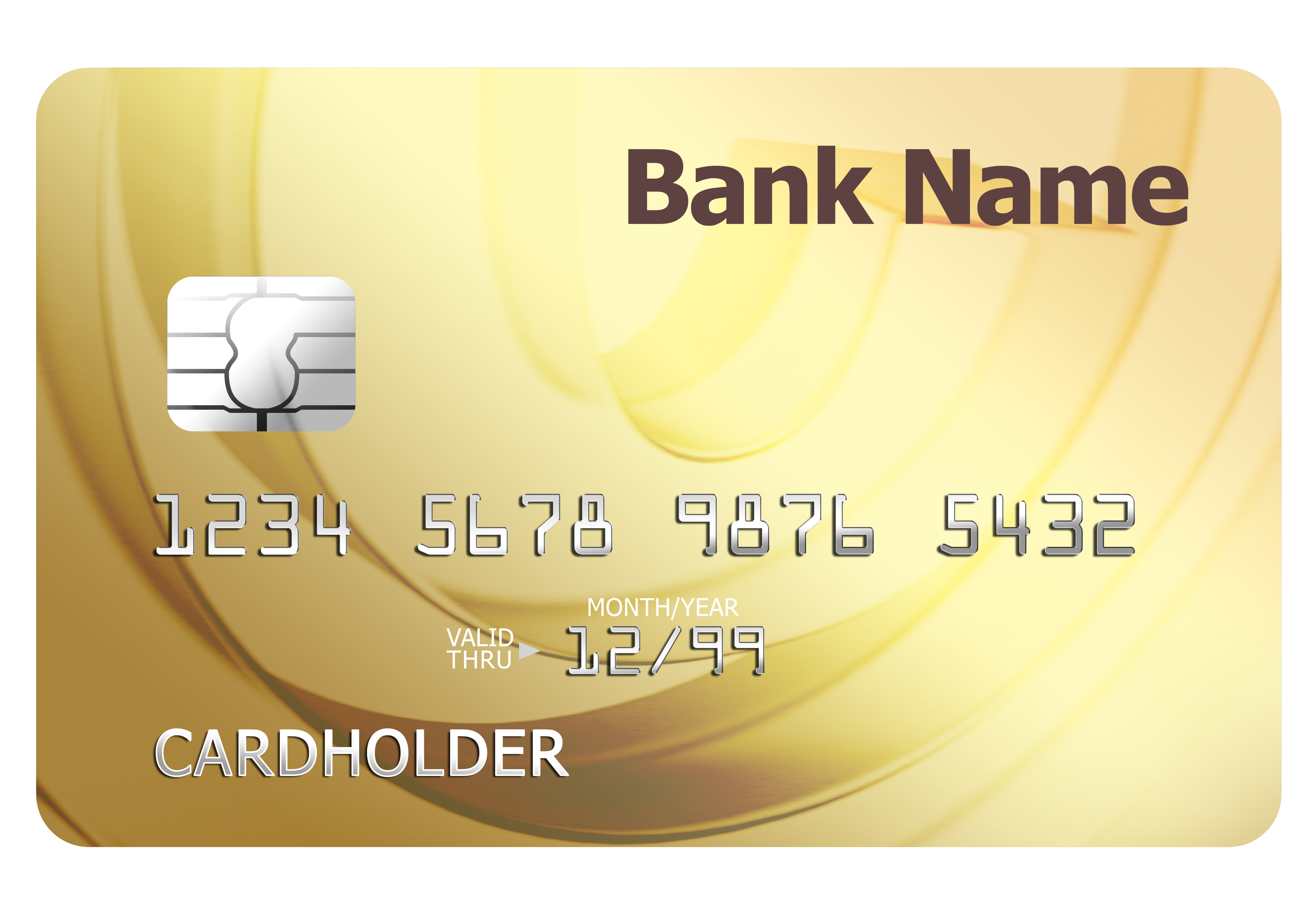Blank Credit Card Template Free / Abstract Bank Credit Card Design