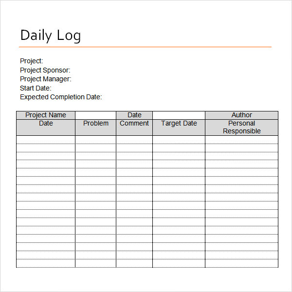 delivery log sheet template   April.onthemarch.co