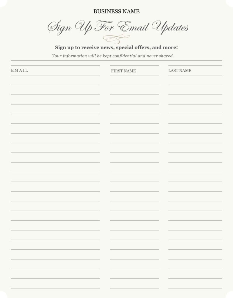 email signup template   Boat.jeremyeaton.co