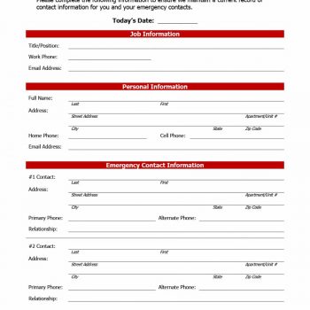 employment forms template 47 printable employee information forms 