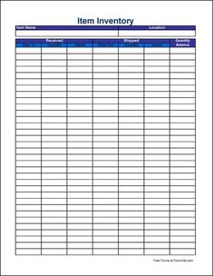free printable inventory templates   April.onthemarch.co