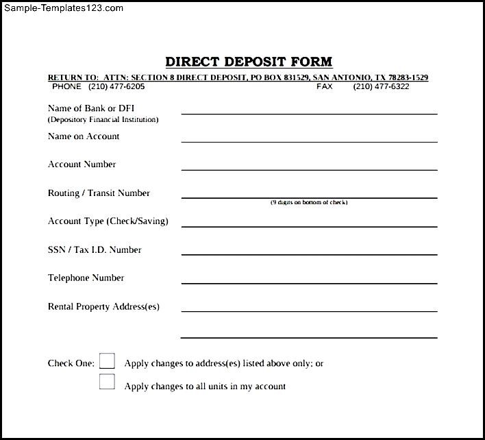 47 Direct Deposit Authorization Form Templates   Template Archive