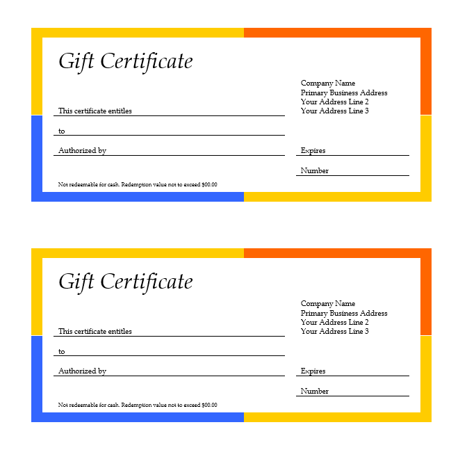 business gift certificate template google docs gift certificate 