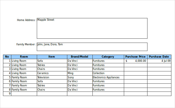20+ Inventory Form Templates – Free, Sample, Example, Format 