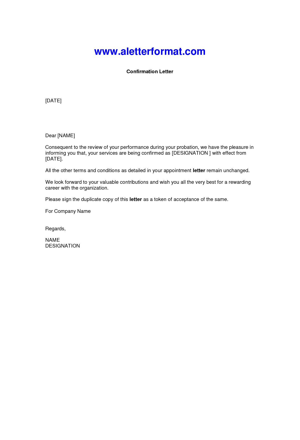 letter confirmation employment   Kleo.beachfix.co