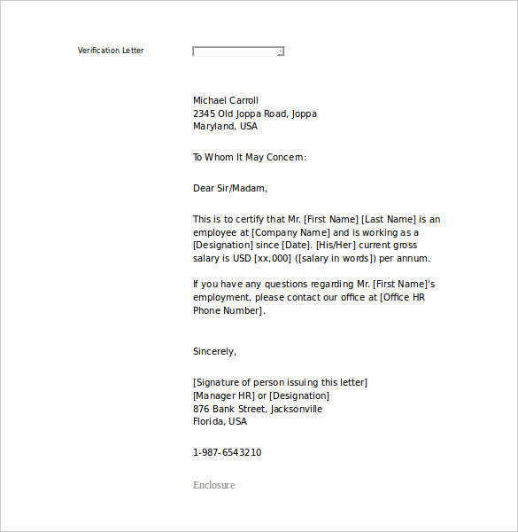 Free Employment Letter Template – 28+ Free Word, PDF Documents 