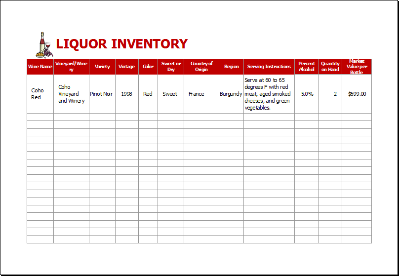 liquor inventory control template   Boat.jeremyeaton.co