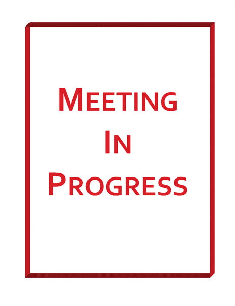 Meeting Signs Sign · Free vector graphic on Pixabay