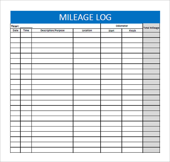 mileage form template 8 mileage log templates free word excel pdf 