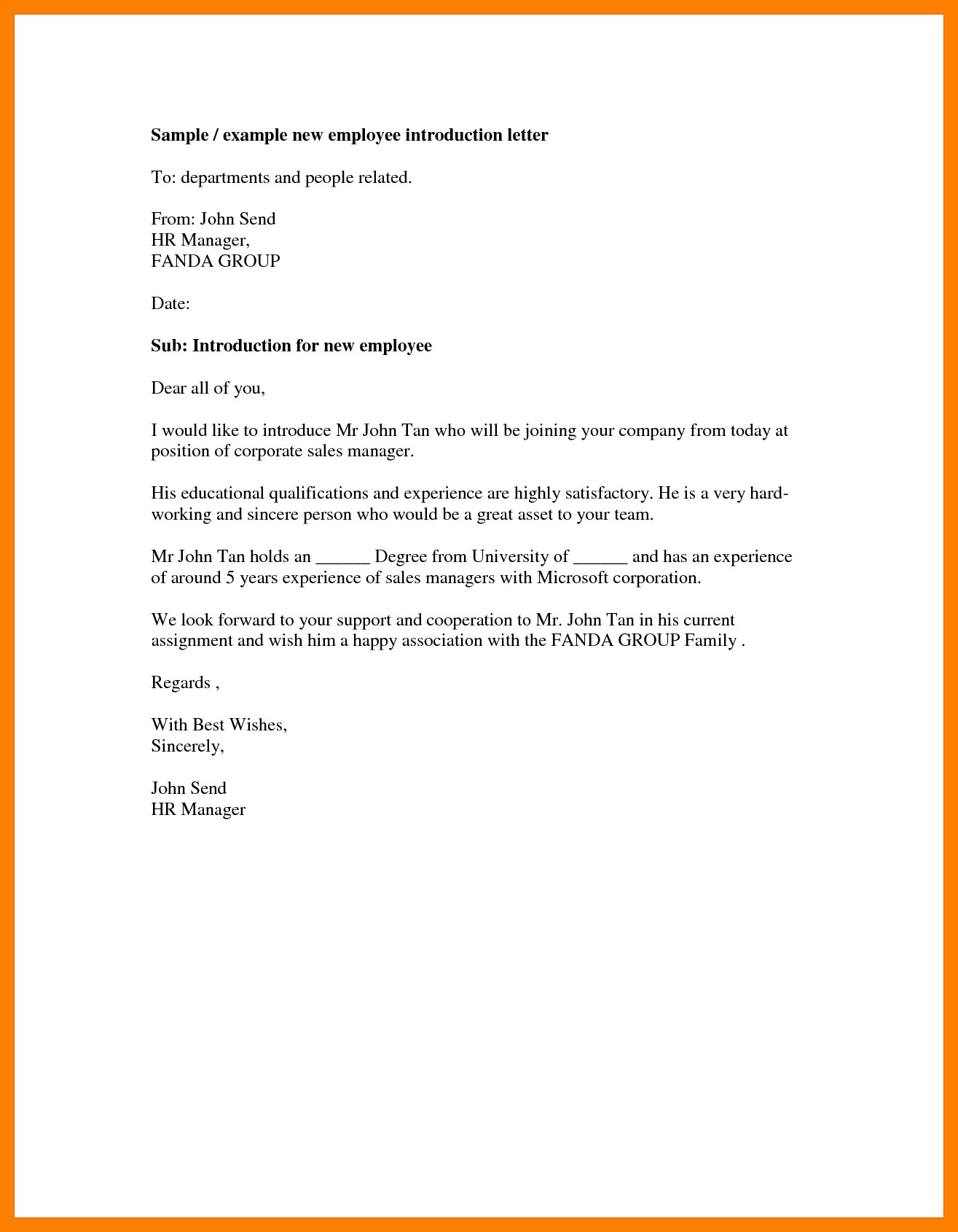 Self Introduction Letter Sample Colleague Vrogue co