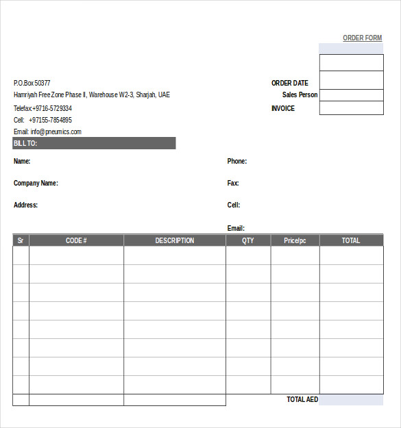 30+ Order Form Templates   PDF, DOC, Excel | Free & Premium Templates