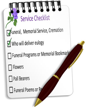 Funeral Service Checklist | Guide for Planning Funerals | Memorial 