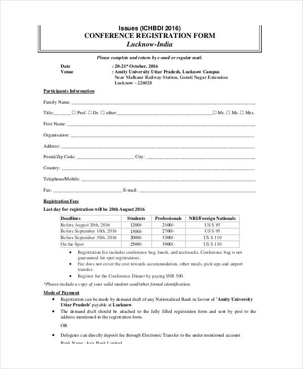 university application form template printable registration form 