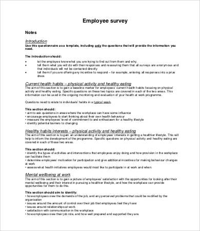 Printable Survey Template   25+ Free Word, PDF Documents Download 
