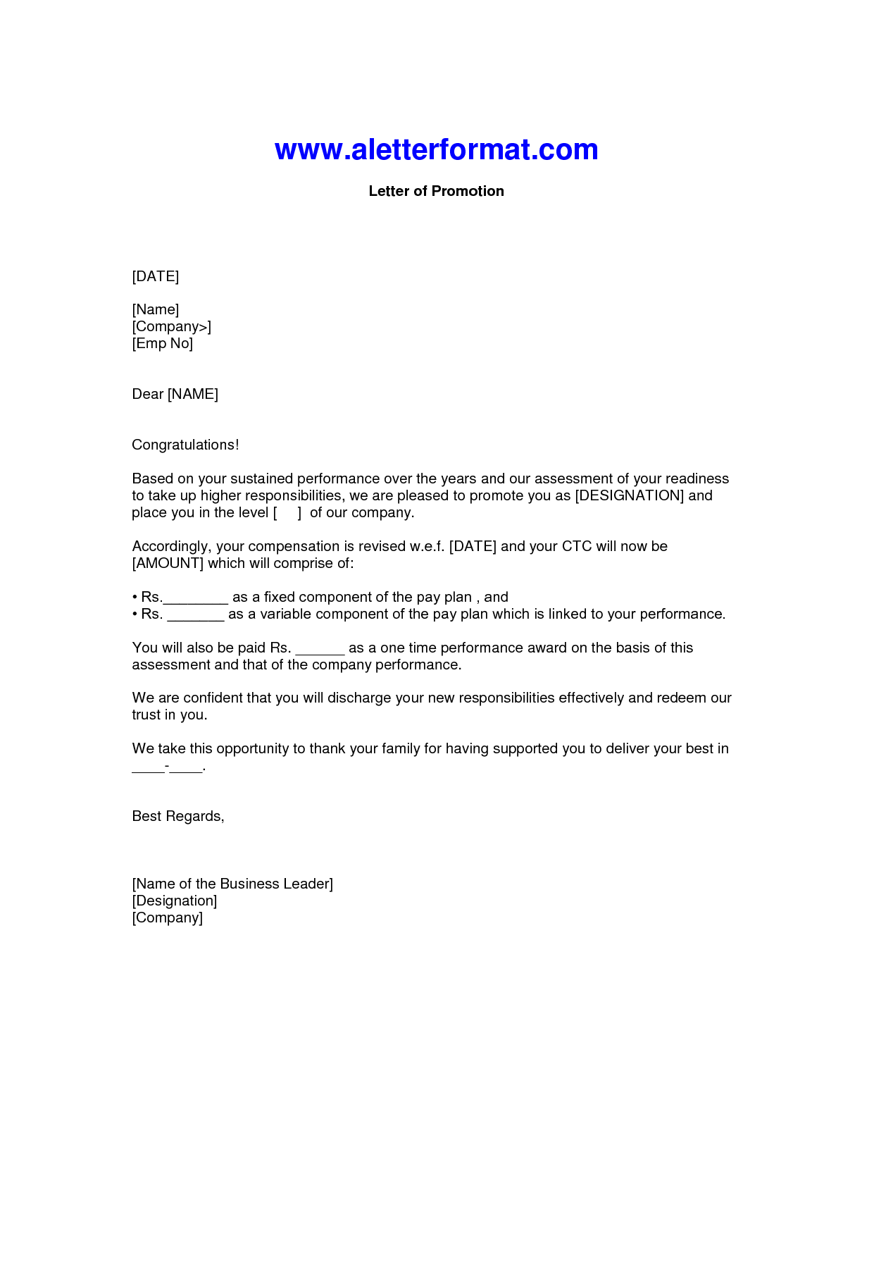 Best Photos Of Justification For Promotion Letter Job Sample 