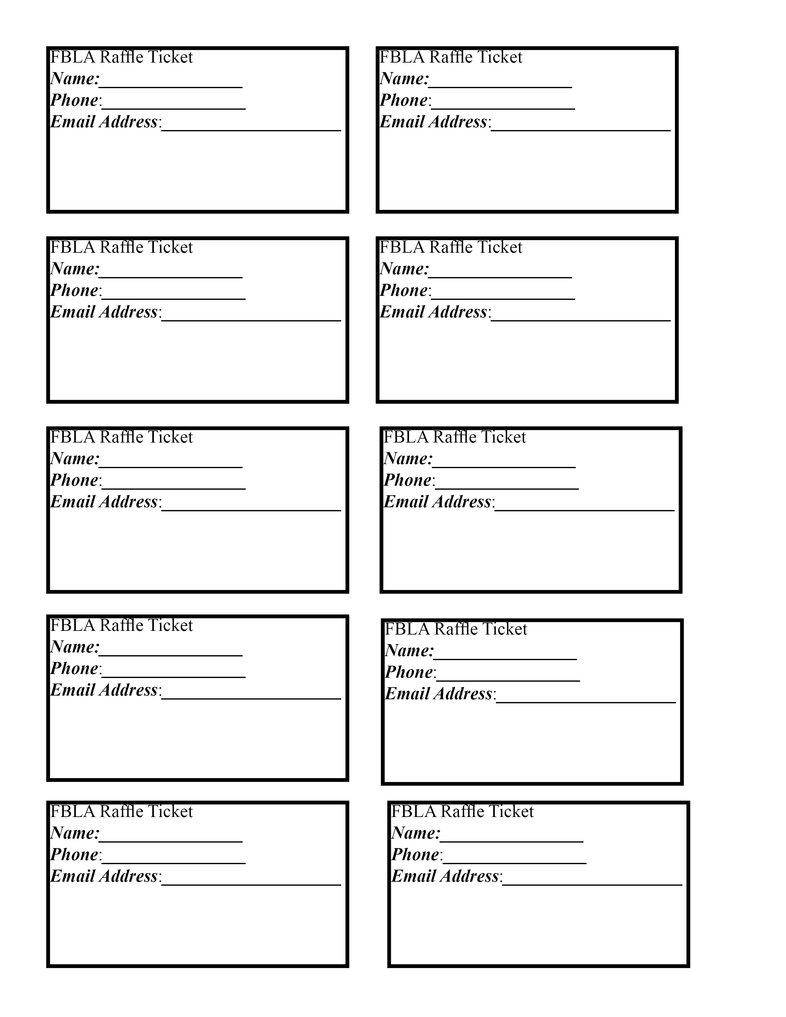 Raffle Entry Form Template Charlotte Clergy Coalition