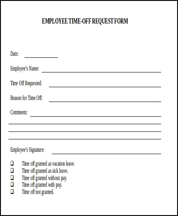 Request Day Off Form Charlotte Clergy Coalition
