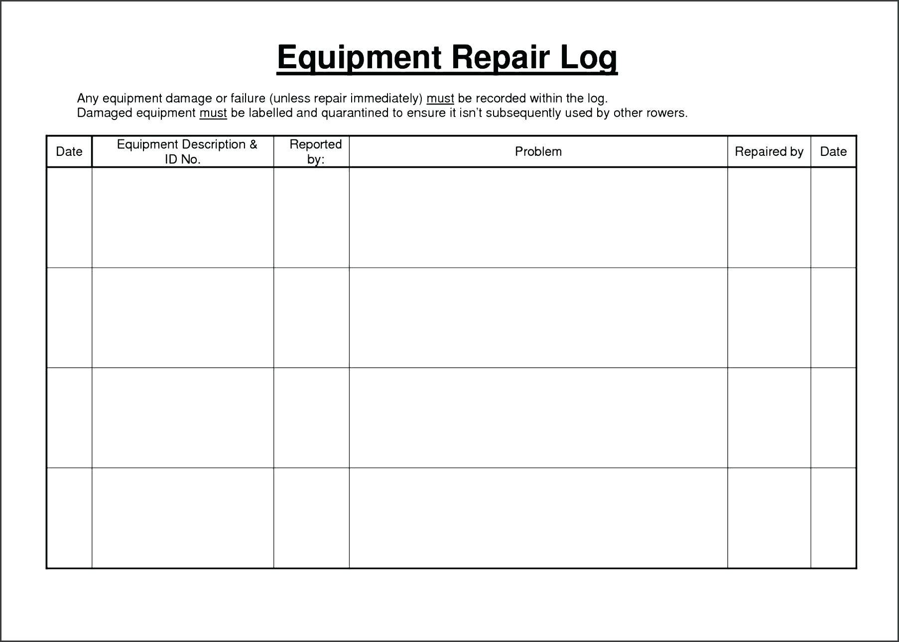 template: Sample Log Sheet Template Vehicle Driver Daily 