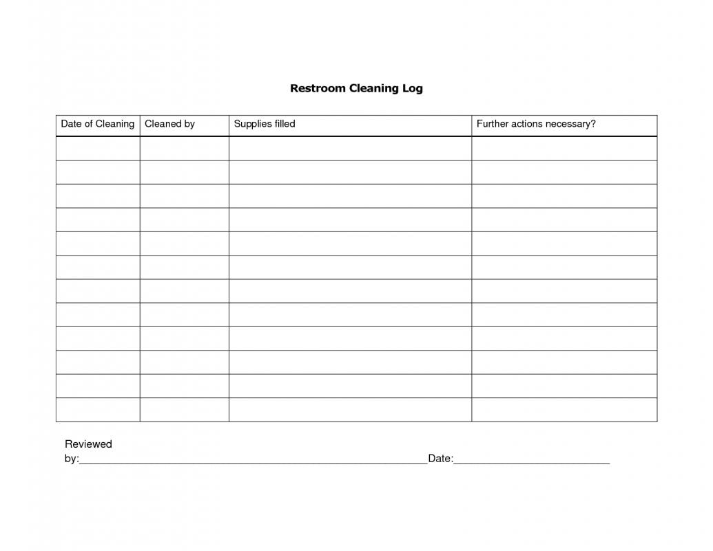 daily cleaning log template   April.onthemarch.co