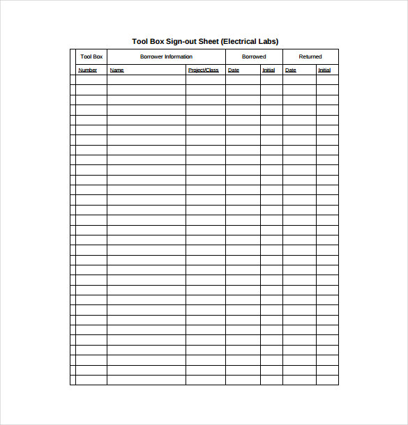 sign in out sheet template   Gecce.tackletarts.co