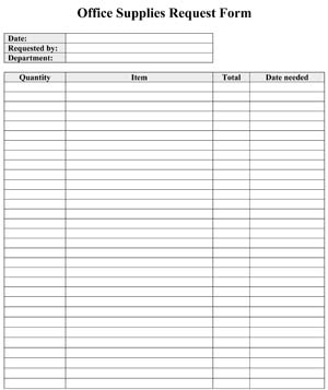 office supplies request form template free   Boat.jeremyeaton.co