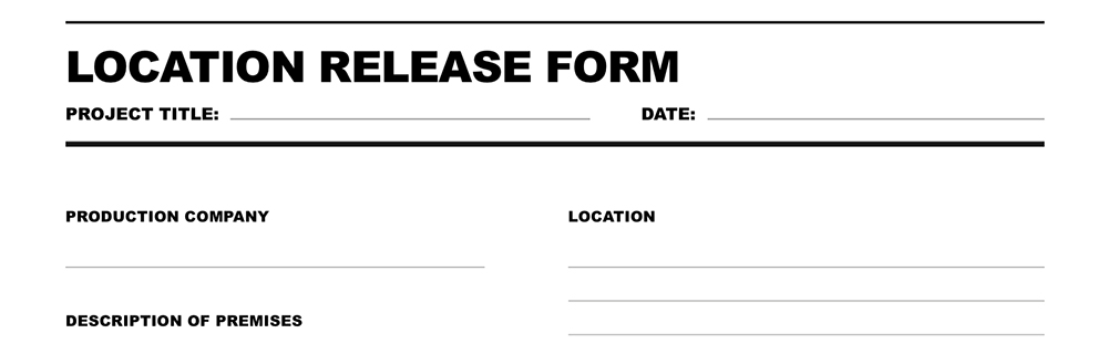 location release form film template release form templates 