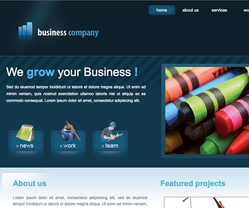 business templates free download css free downloadable business 