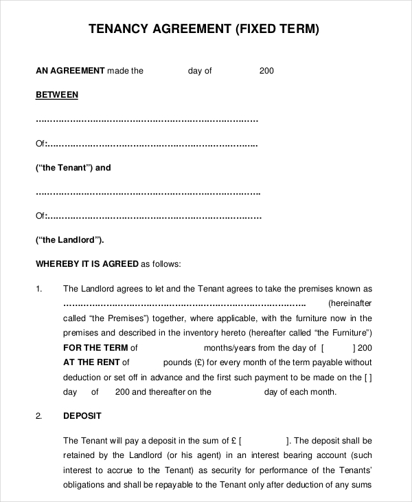 lease agreement template word free download month to month rental 