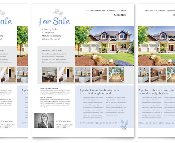 House For Sale Flyer Template For Word