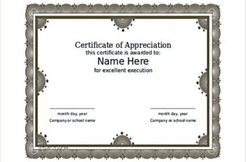 Free Download Word Format Certificate Template