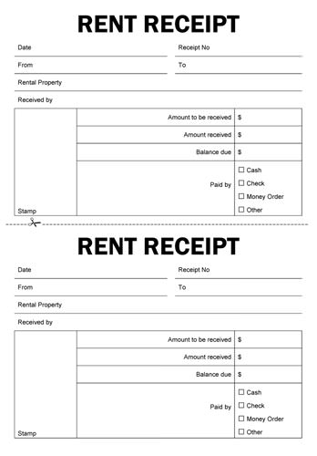 Rental Receipt