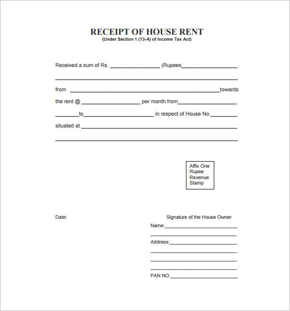 Receipt Format