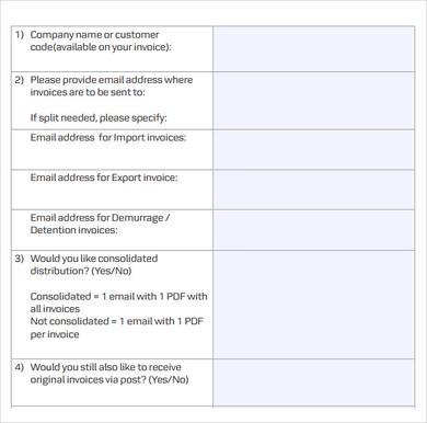Service Invoice Template PDF