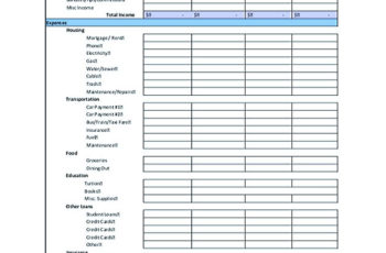 Weekly Budget Template PDF
