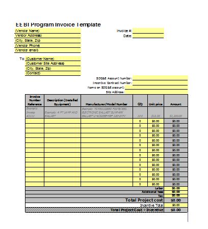 invoice business template excel free