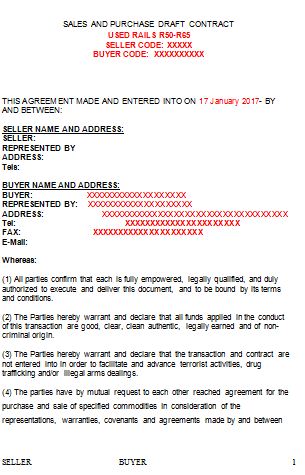 sales contract template doc