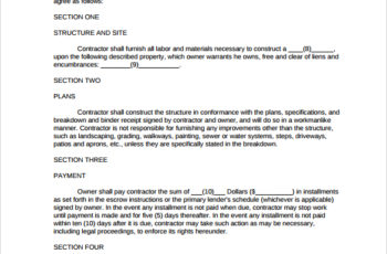 simple construction contract