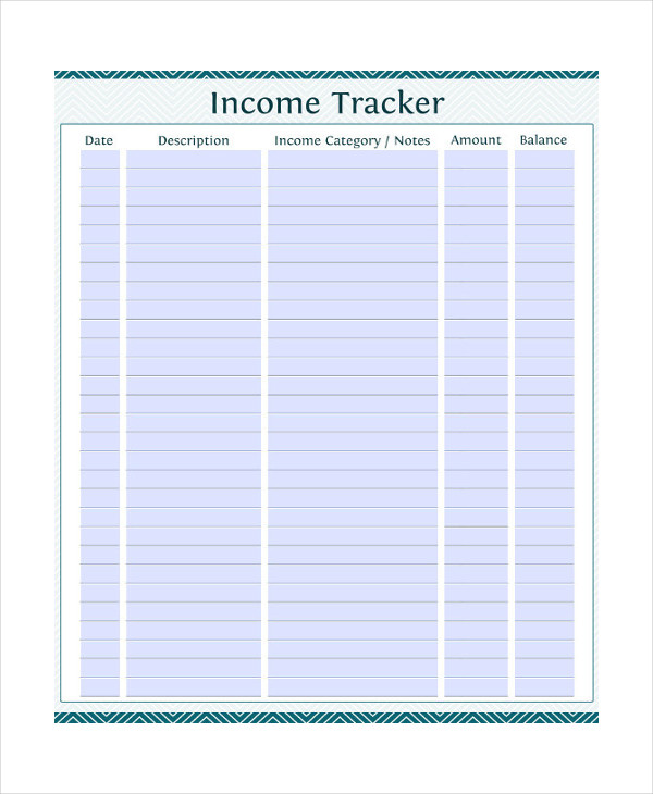 Personal Monthly Budget Template