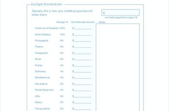 Wedding Budget Calculator