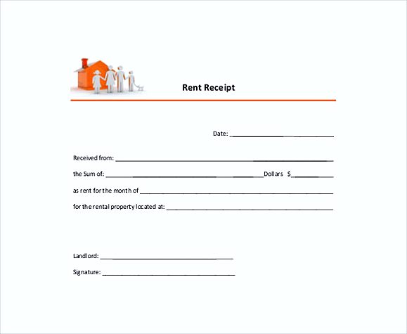 annual rent receipt templates