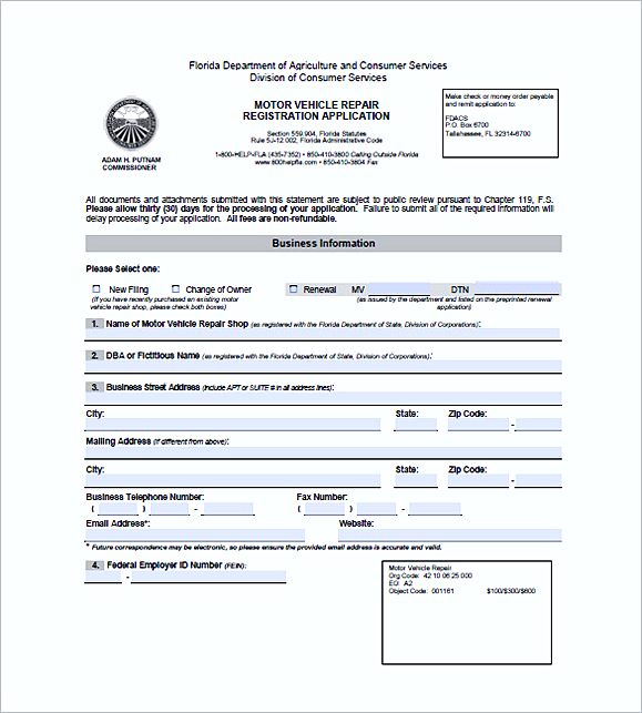 auto repair invoice templates word