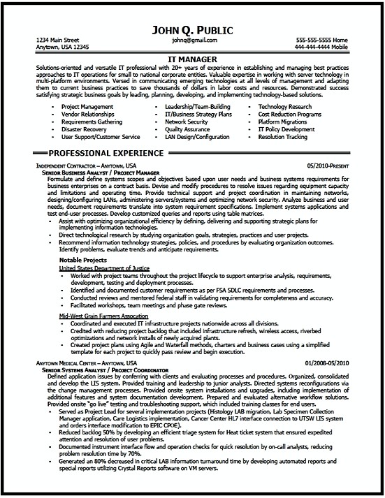 Clinic Manager Resume template