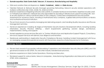 Identity and access management resume