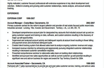 Account Management template example
