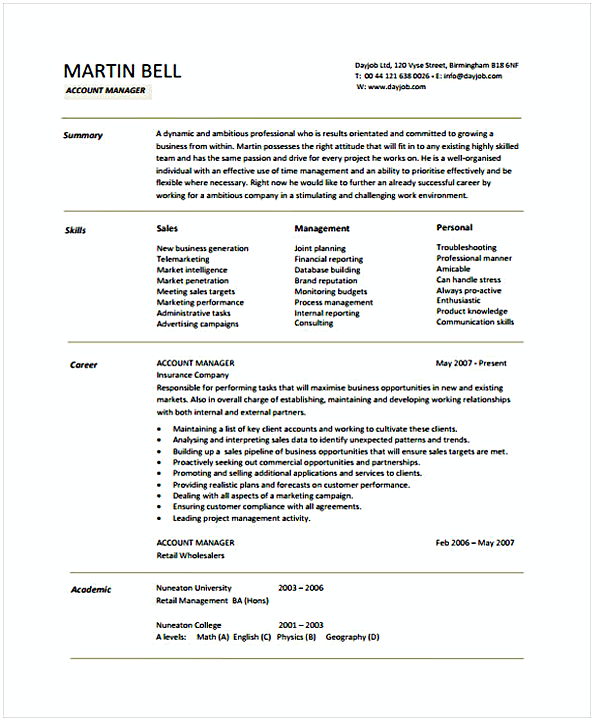 Account Manager Account Manager