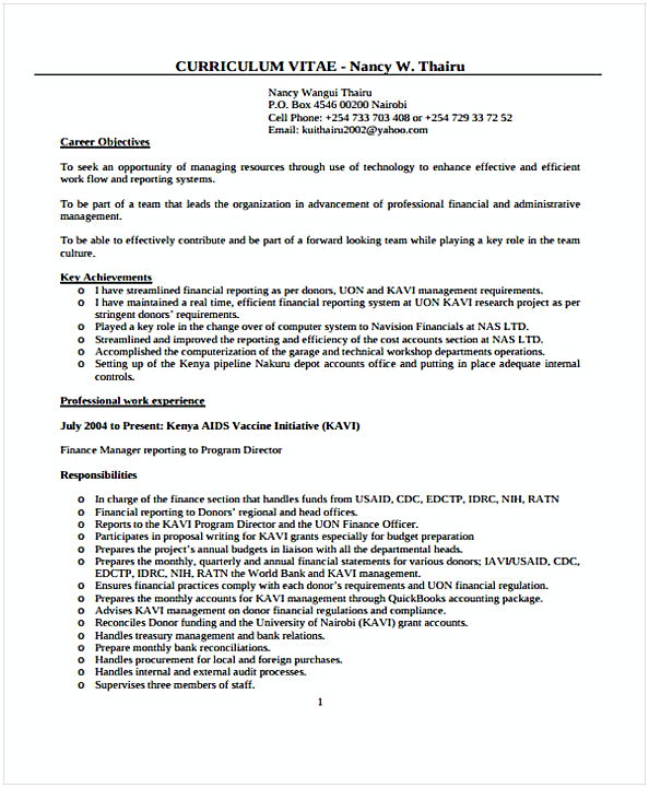 Bank Resume Bank Resume